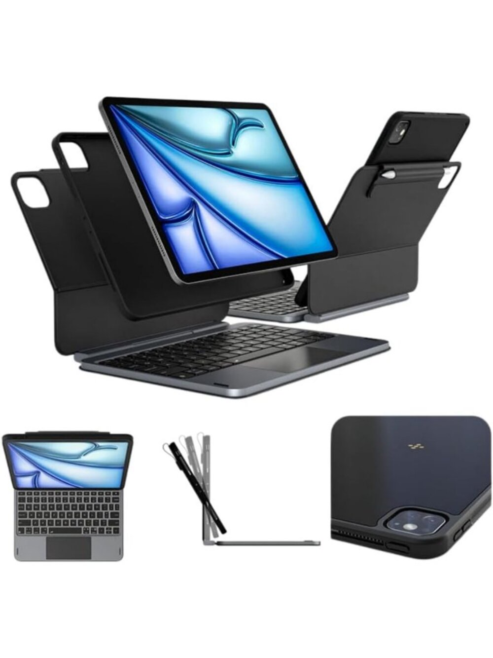 Smart Connect Magic Keyboard Case for iPad Pro 11” - Slim, Lightweight, Durable